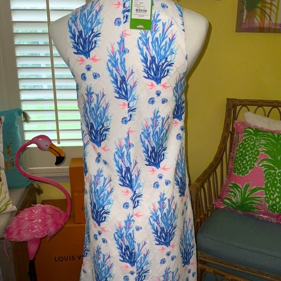 Lilly Pulitzer NWT Jane Shift Dress Seaspray Off Shore $278 HTF! Size 6 - Picture 6 of 6